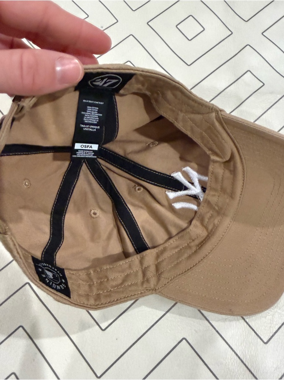 '47 Brand New York Yankees Khaki Hat - Picture 9 of 10